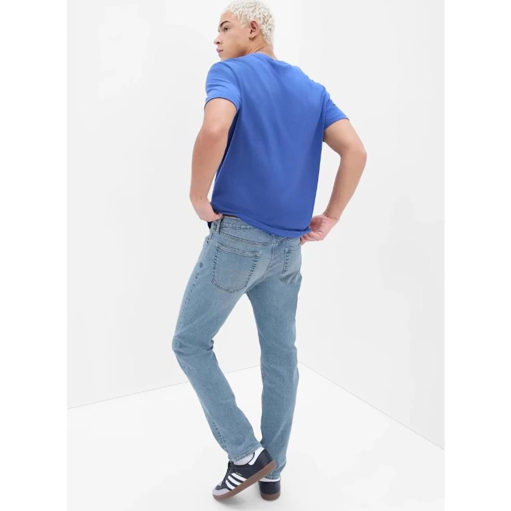 Gap V-Straıght Sımı Lıght Washwell™ Jeans 778774000 Düz Kalıp Erkek Kot Pantolon