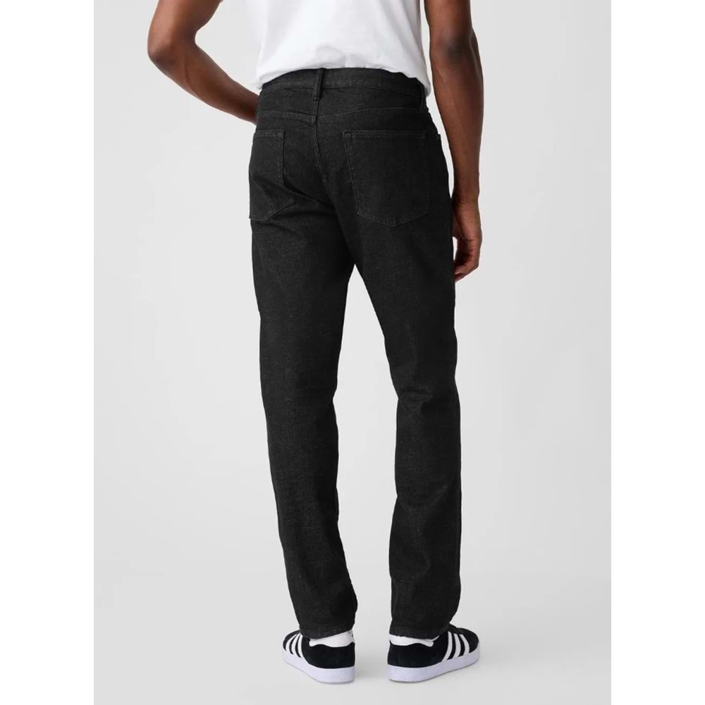 Gap V-Straıght Black Palm Jeans 749118000 Düz Kalıp Erkek Kot Pantolon