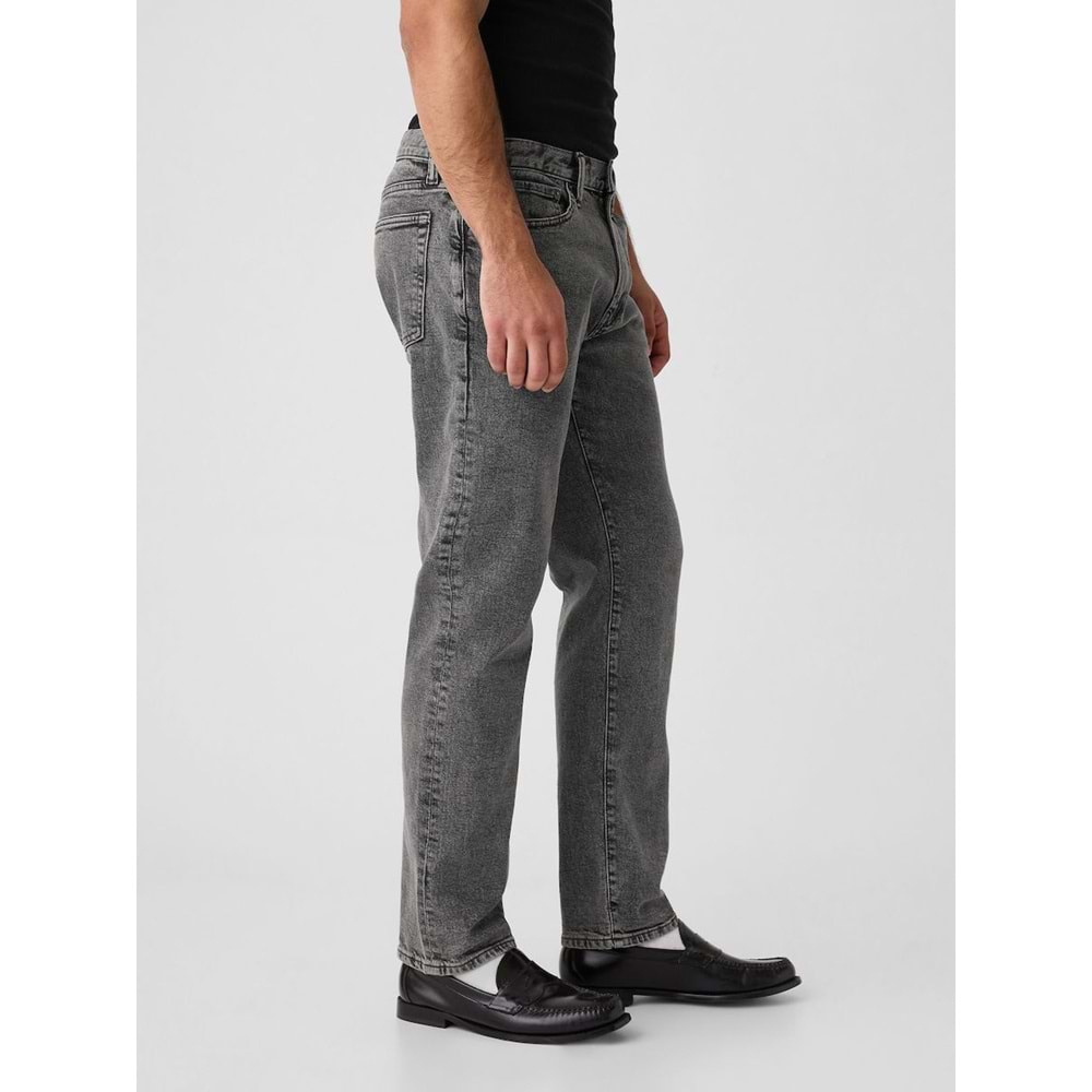 Gap V-Straıght Grey Cıtrus Jeans 796610000 Düz Kalıp Erkek Kot Pantolon
