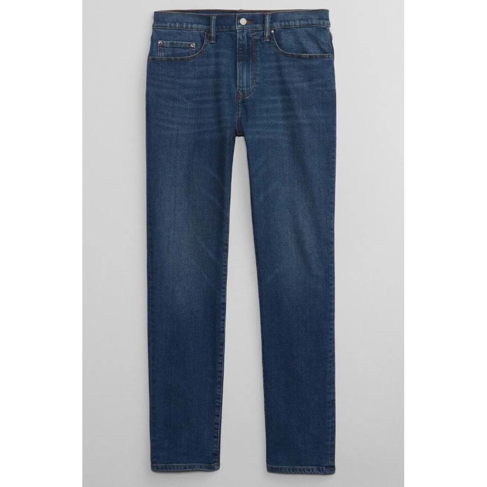 Gap V-Slim Opp Med Lennox GapFlex Washwell™ Slim Jean Pantolon Dar Kalıp Erkek Kot Pantolon