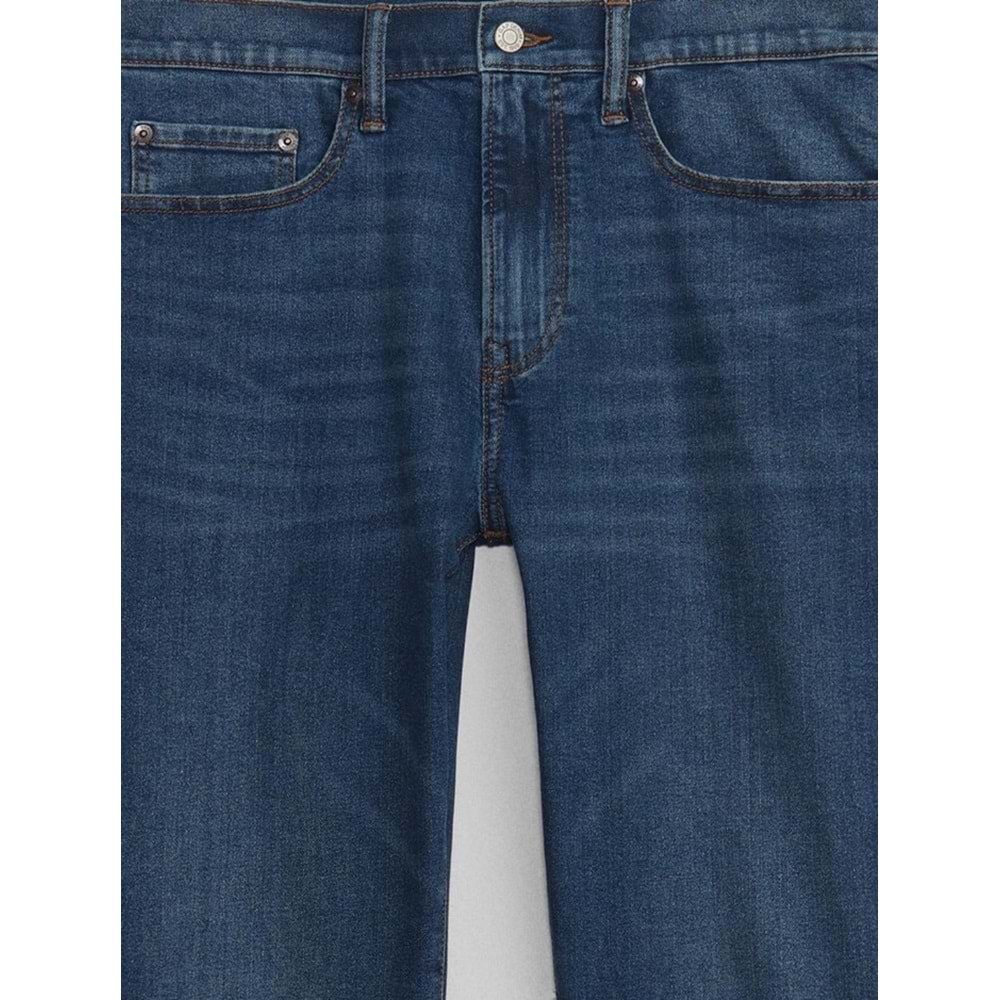 Gap V-Slim Opp Med Lennox GapFlex Washwell™ Slim Jean Pantolon Dar Kalıp Erkek Kot Pantolon
