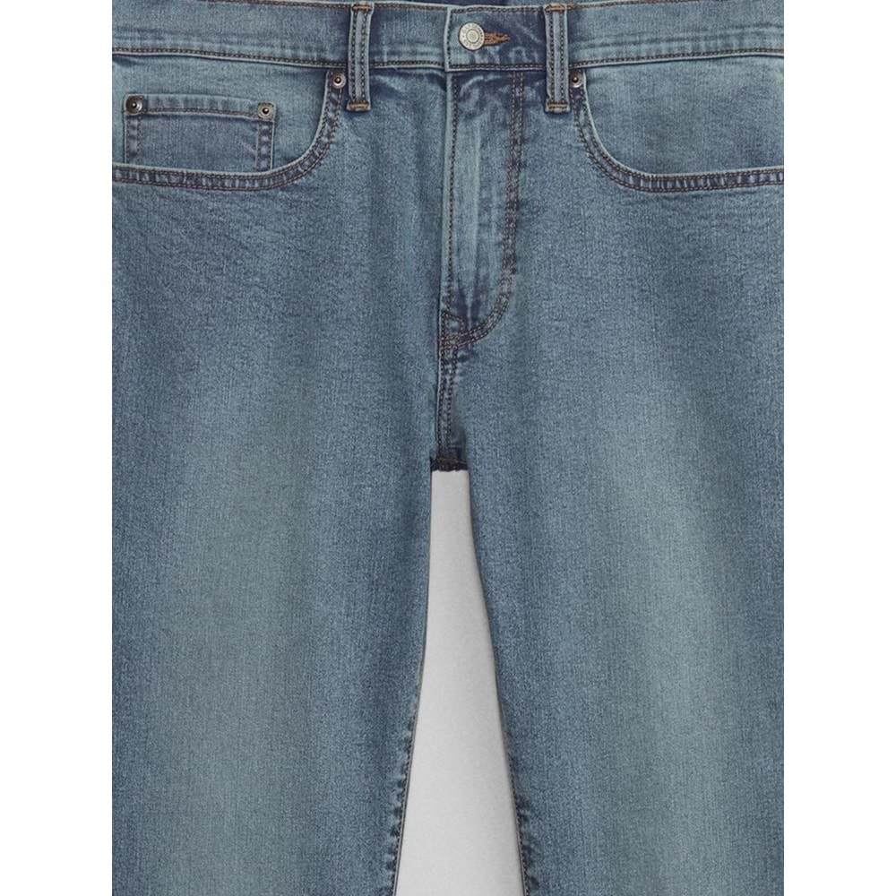 Gap V-Slım Opp Lt Adu 831333000 GapFlex Slim Jean Pantolon Dar Kalıp Erkek Kot Pantolon