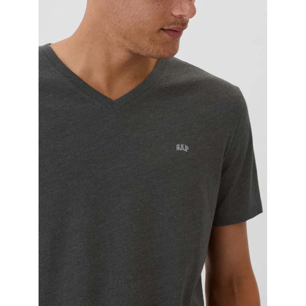 Gap V-Frch Everyday Soft Micro Logo Vee 502020000 Kısa Kol Tişört Erkek T-Shirt