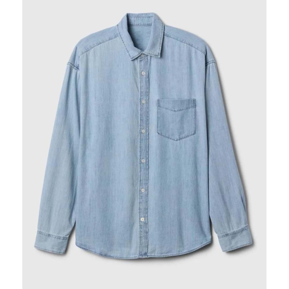 Gap Denim Big Gömlek 589582 Erkek Kot Gömlek