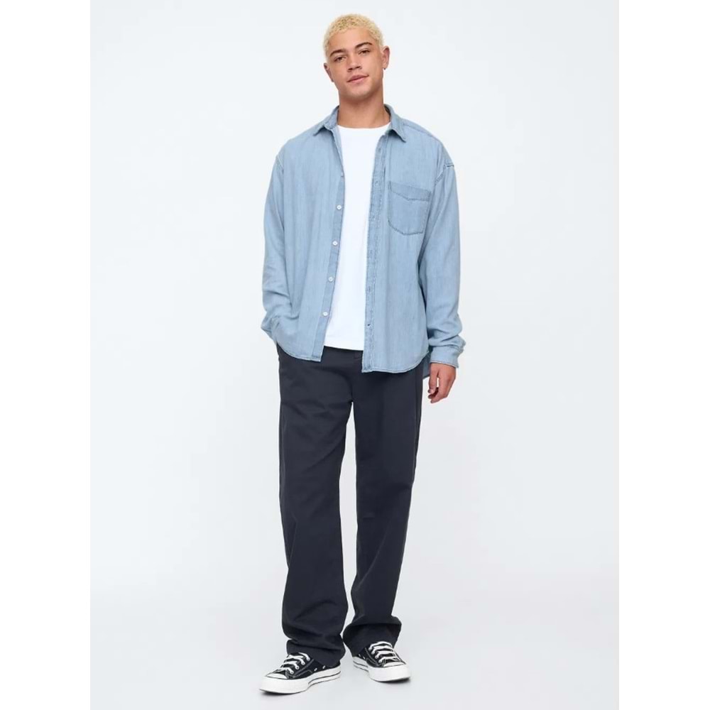 Gap Denim Big Gömlek 589582 Erkek Kot Gömlek