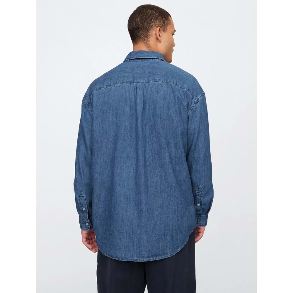 Gap Denim Big Gömlek 589790 Erkek Kot Gömlek
