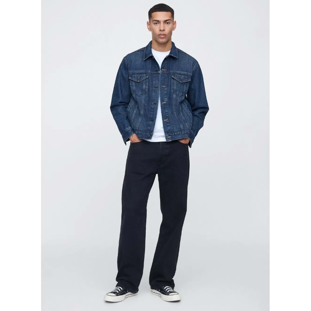 Gap V-New Denim Icon Jacket - Lıght 722736000 Icon Denim Ceket Erkek Kot Ceket