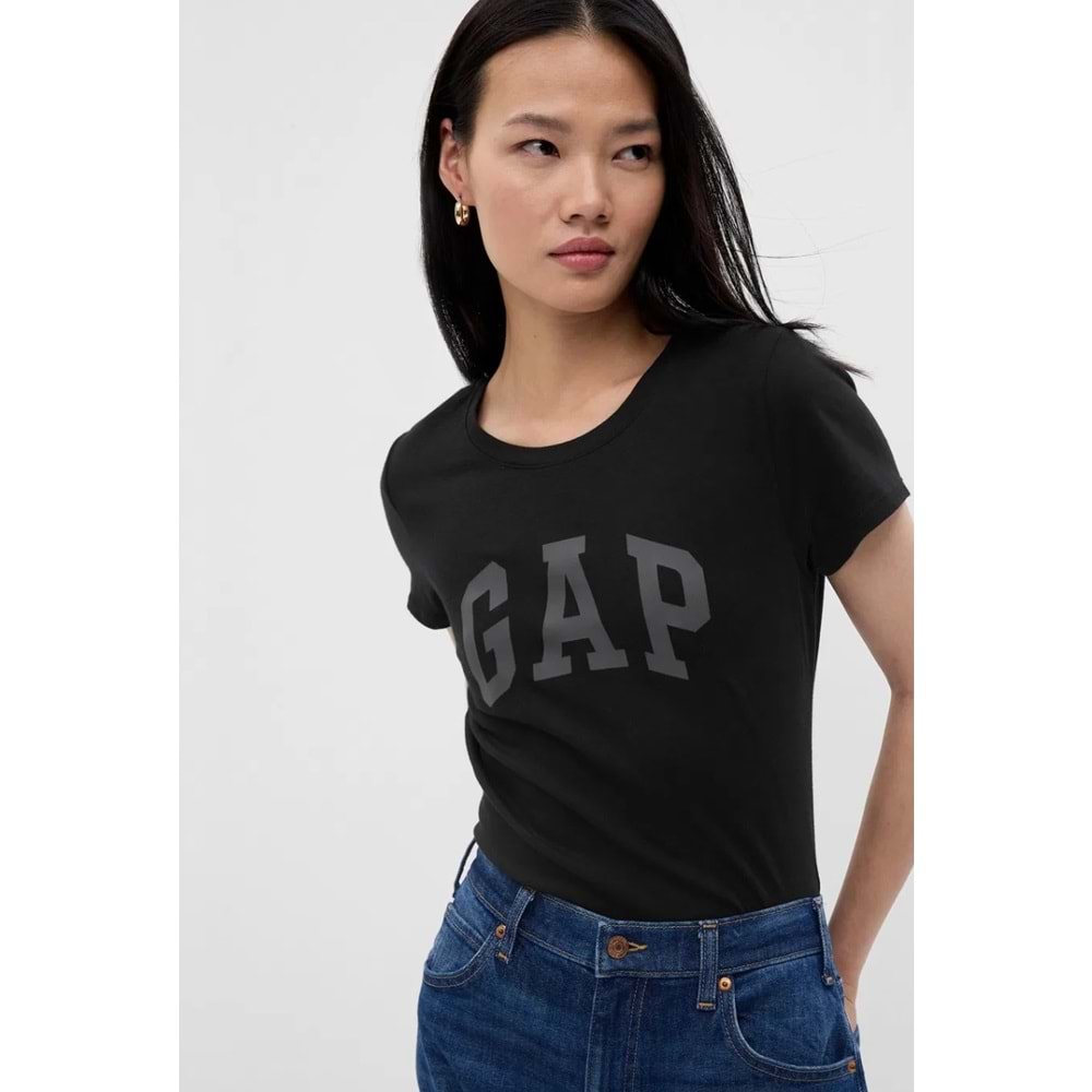 Gap Logo T-Shirt 729555000 V-Gap Ss Clsc Tee Kadın Tişört