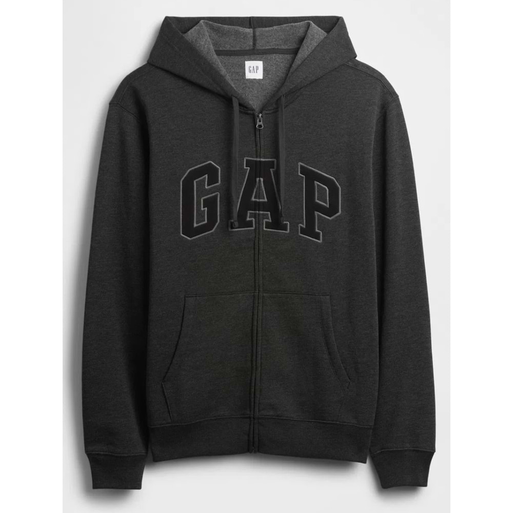 Gap V-Heritage Gap Logo Fz 851516 Erkek Kapüşonlu Fermuarlı Sweatshirt