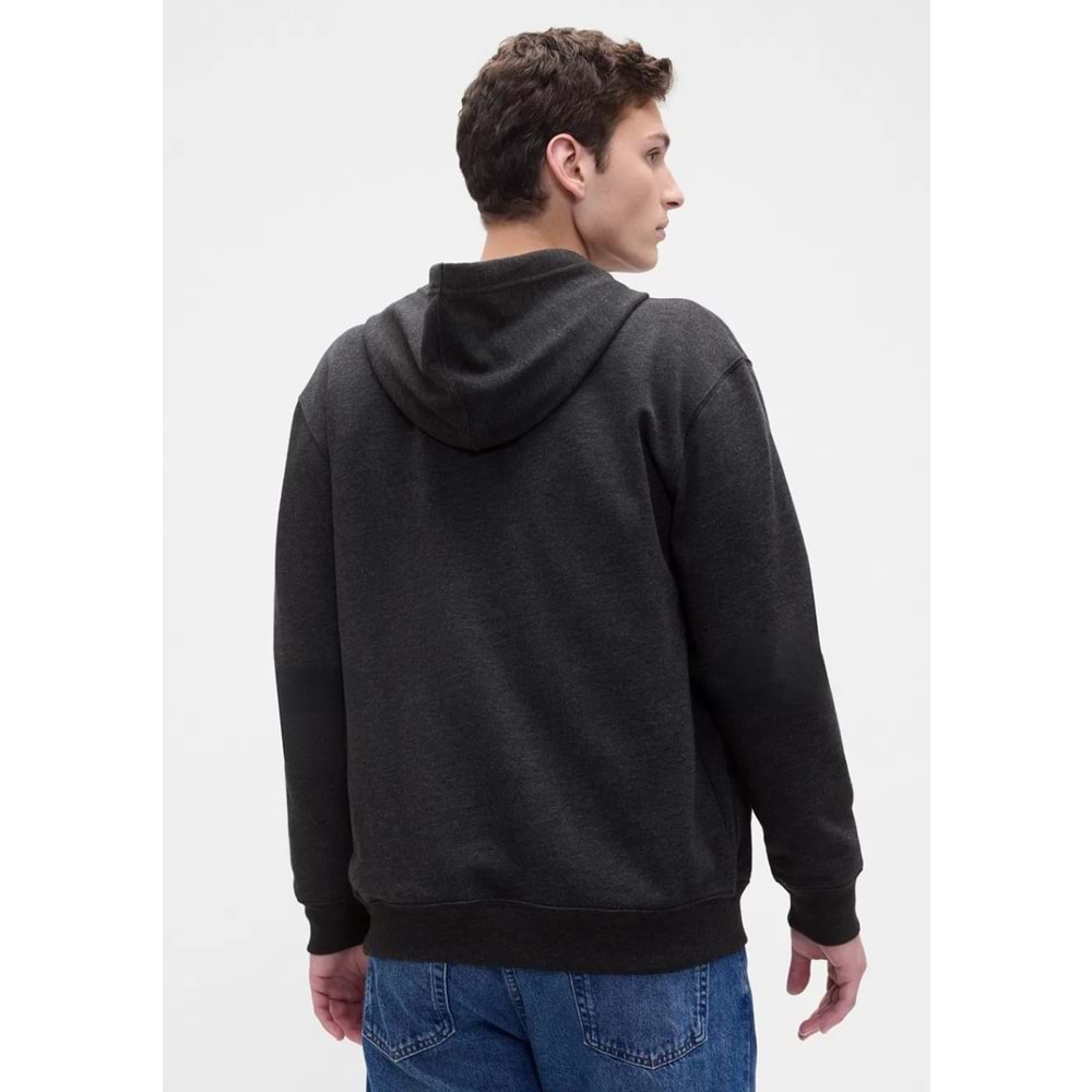 Gap V-Heritage Gap Logo Fz 851516 Erkek Kapüşonlu Fermuarlı Sweatshirt