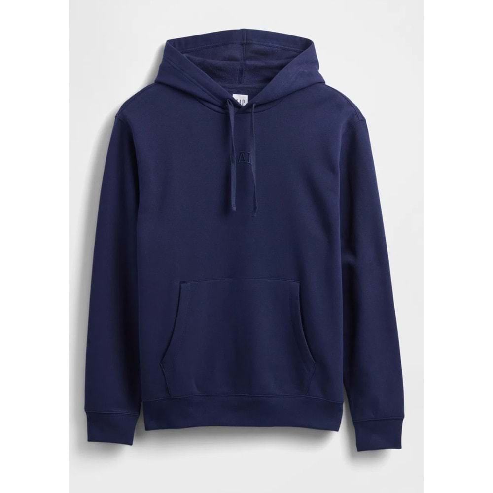 Gap 323141835 Relaxed Gap Mini-Logo Sweatshirt Erkek Kapüşonlu Sweatshirt