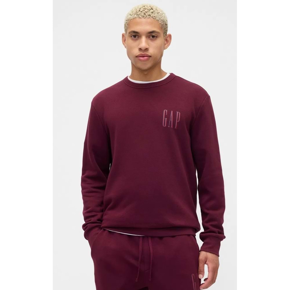 Gap 645634 Gap Logo Fleece Sweatshirt Erkek Sweatshirt