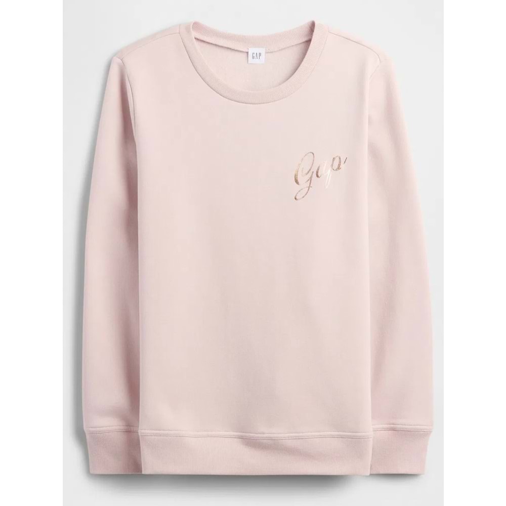 Gap Relaxed Gap Logo 800444 Bisiklet Yaka Fleece Sweatshirt Kadın Sweatshirt
