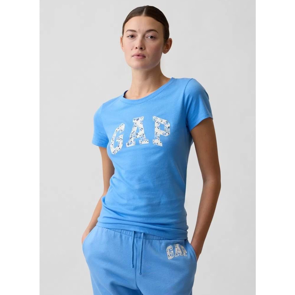 Gap Logo T-Shirt 729555022 V-Gap Ss Clsc Tee Kadın Tişört