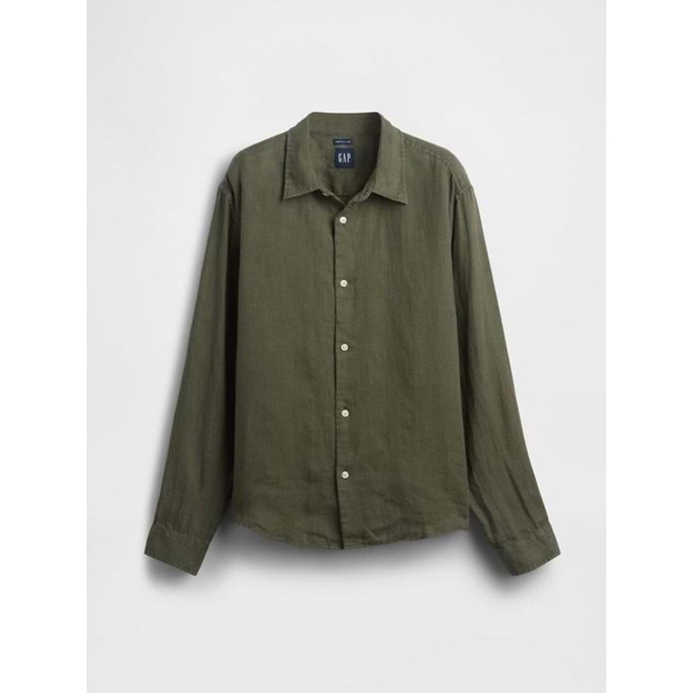 Gap Keten Karışımı Standart Fit Gömlek 887952007 Erkek Gömlek
