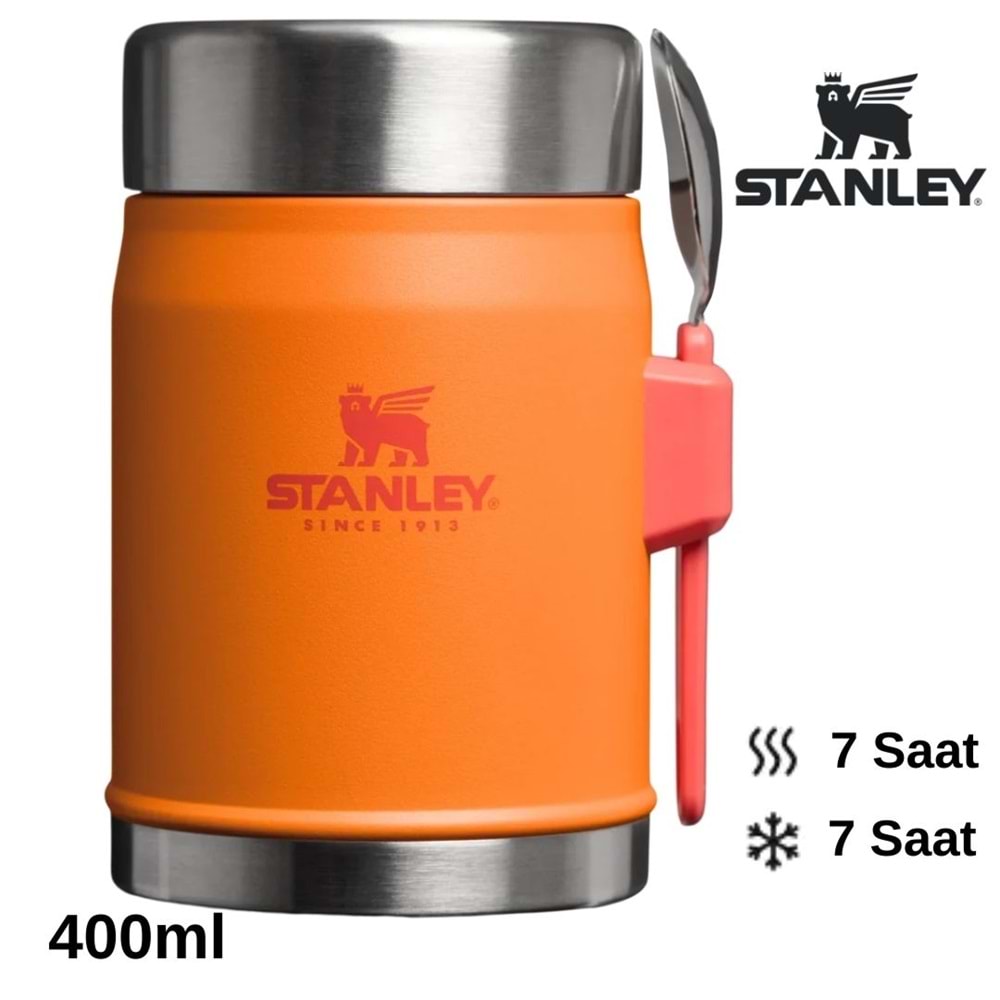 Stanley Classic Legendary Kaşıklı Yemek Termosu 0.4L Termos Kamp Matara