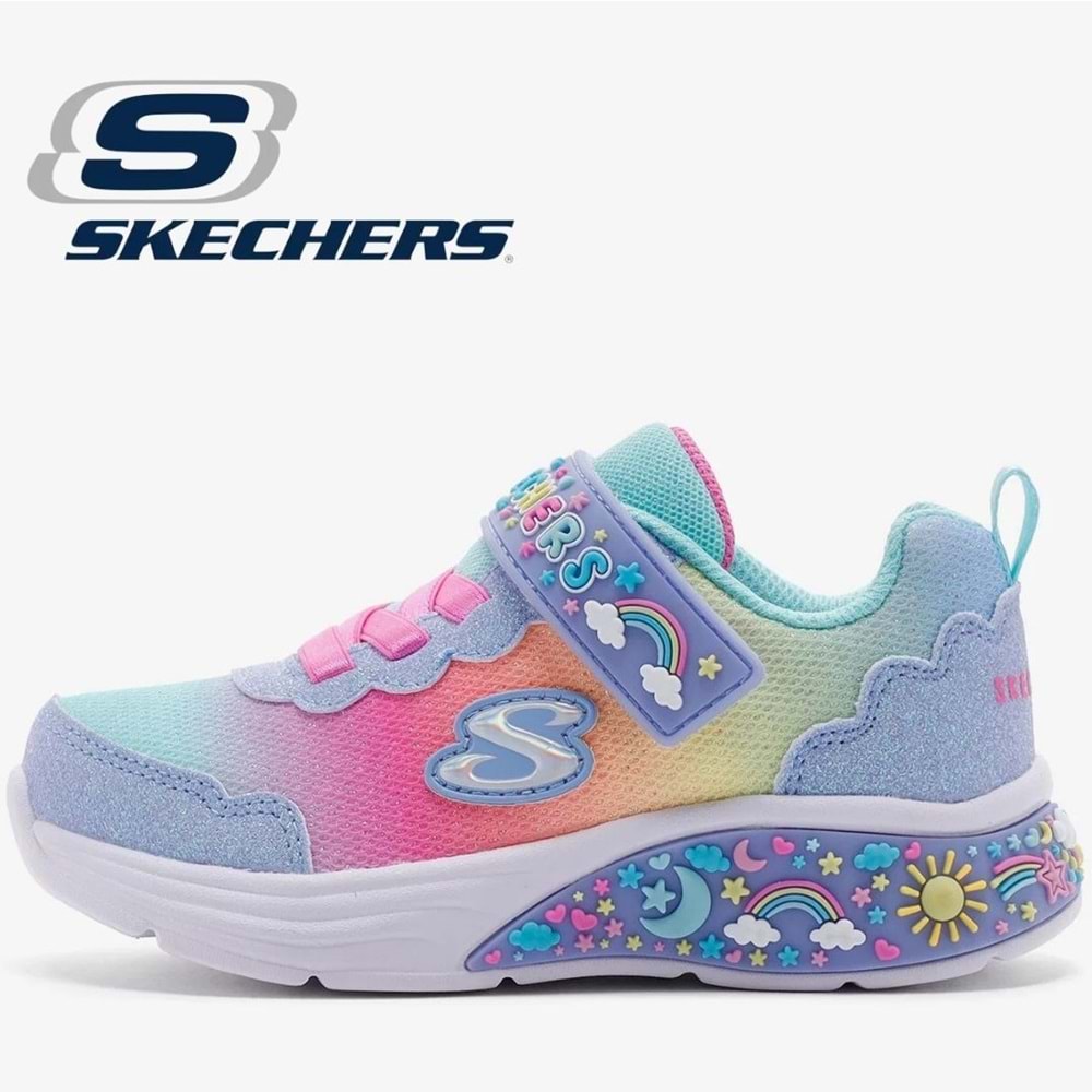 Skechers My Dreamers 303157N-LBMT Işıklı Ortopedik Çocuk Spor Ayakkabı