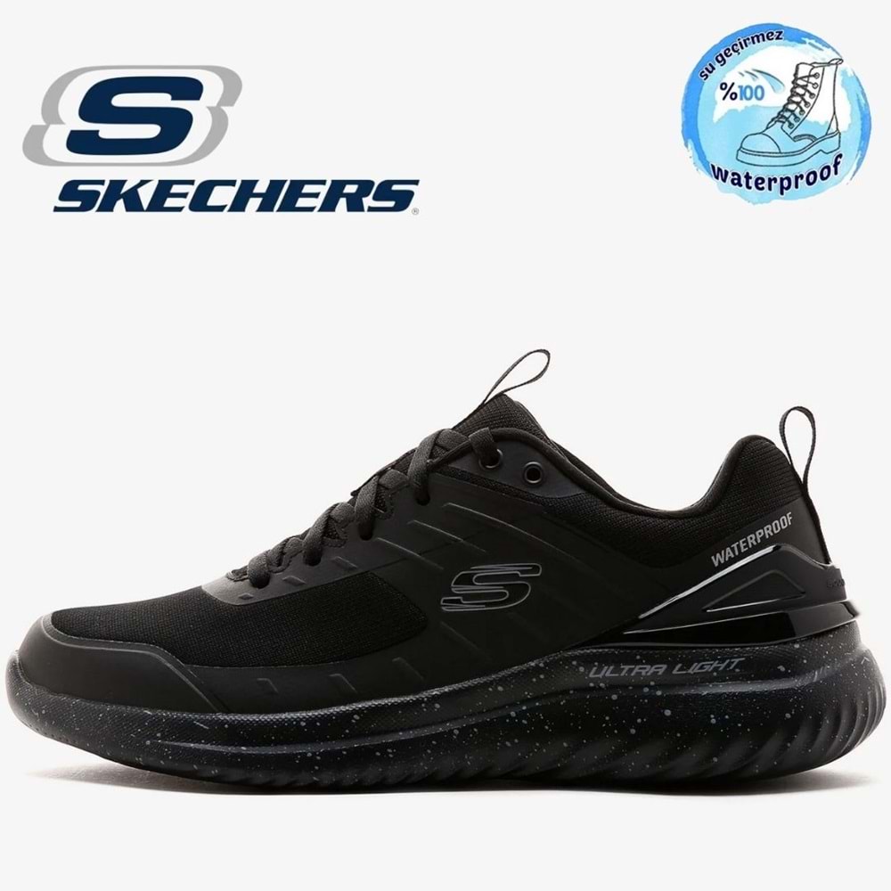 Skechers Bounder 2.0 Lonized 232677-BBK Waterproof Erkek Spor Ayakkabı