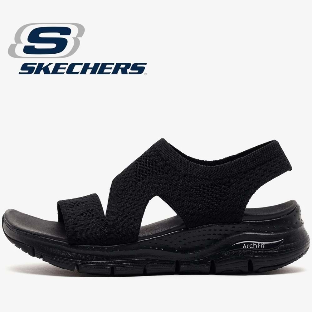 Skechers Arch Fit-Brightest Day 119458-BBK Ortopedik Kadın Sandalet