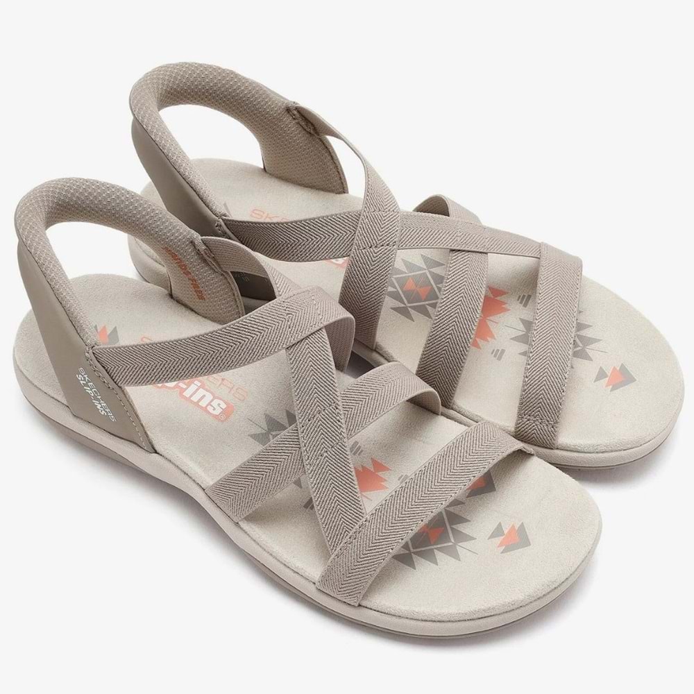 Skechers Reggae Slim-Stretch Flex 163460 Ortopedik Kadın Sandalet