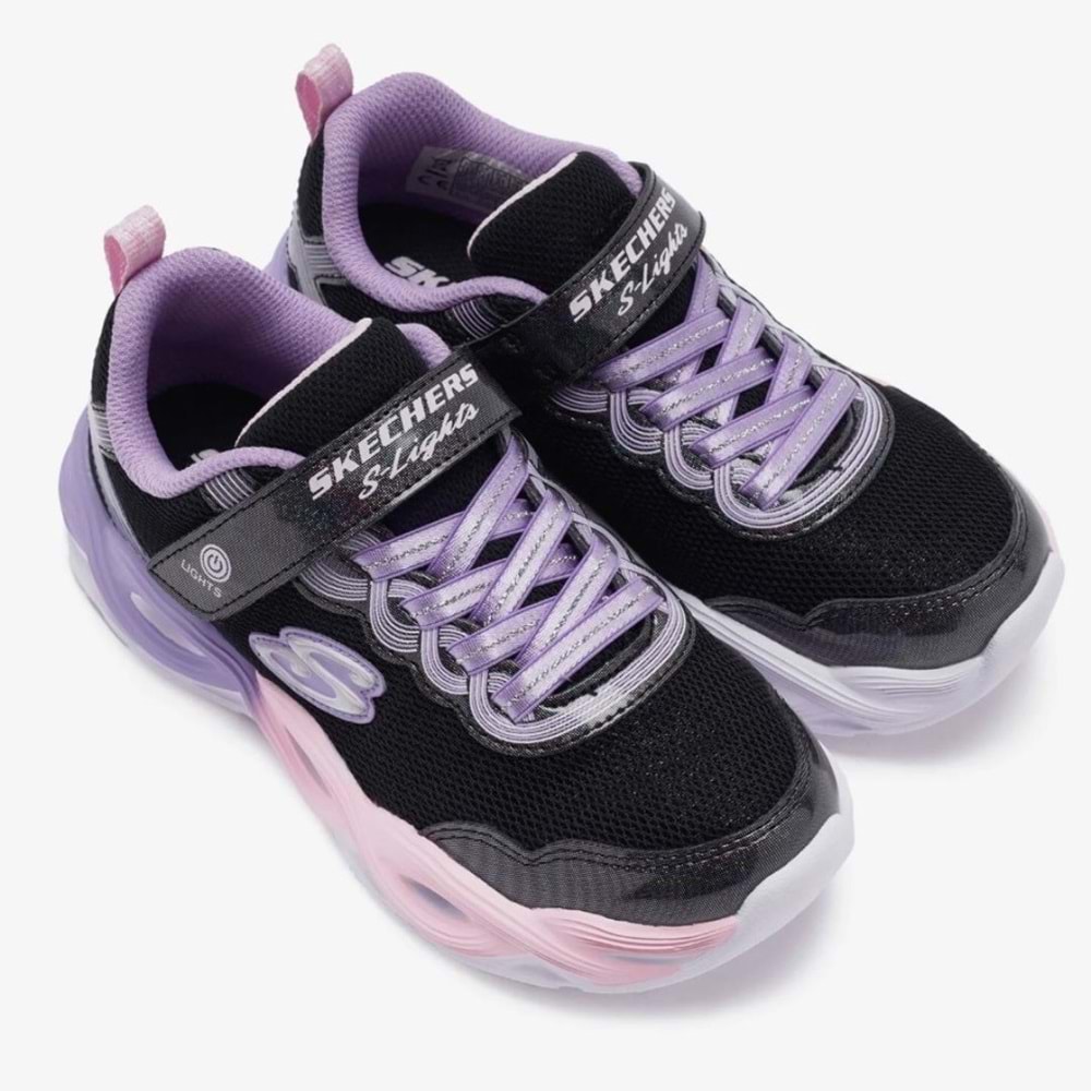 Skechers Twisty Glow 303717L-BKMT Ortopedik Işıklı Çocuk Spor Ayakkabı