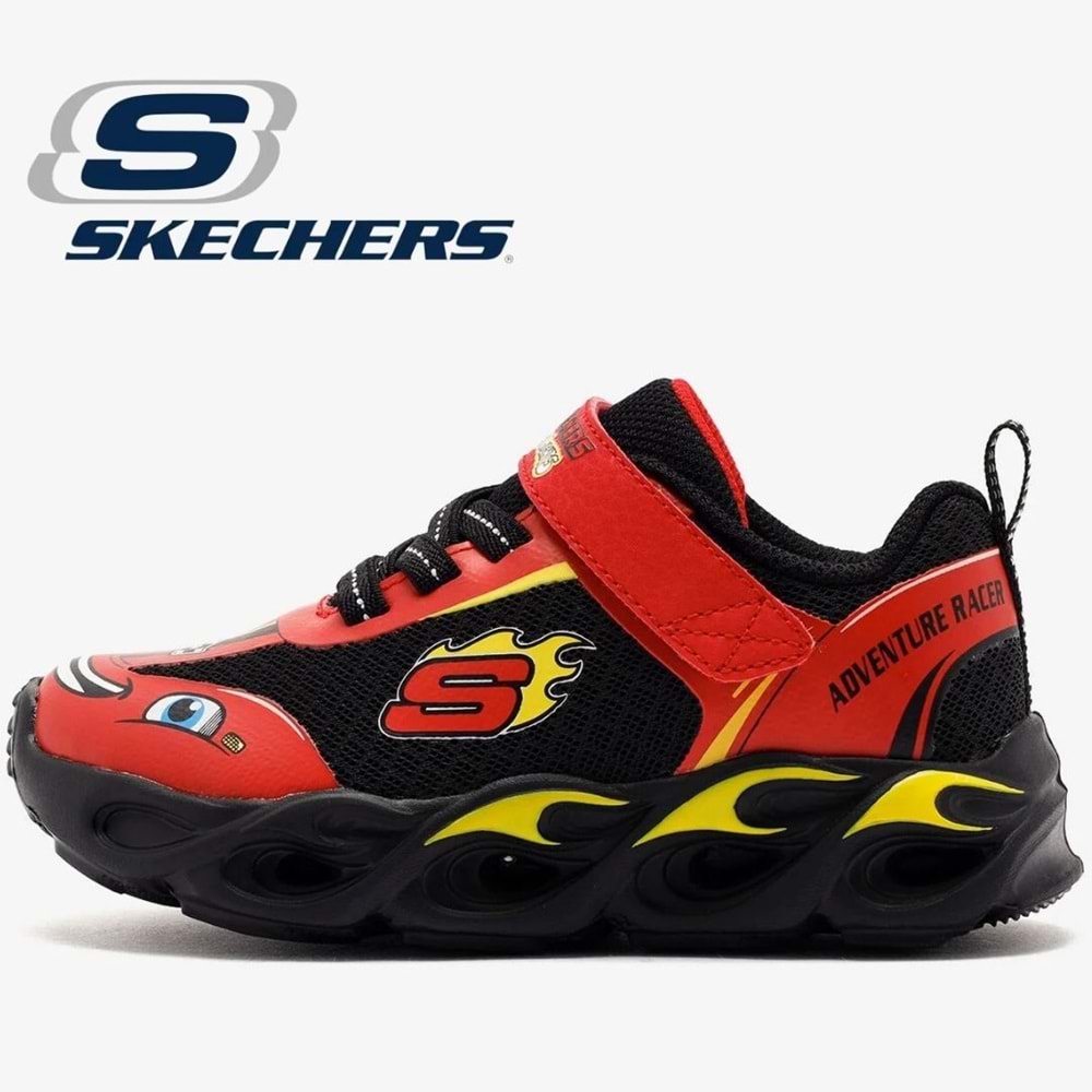 Skechers Thermo-flash - Wheel Buddies 402306N-RDBK Işıklı Ortopedik Çocuk Spor Ayakkabı