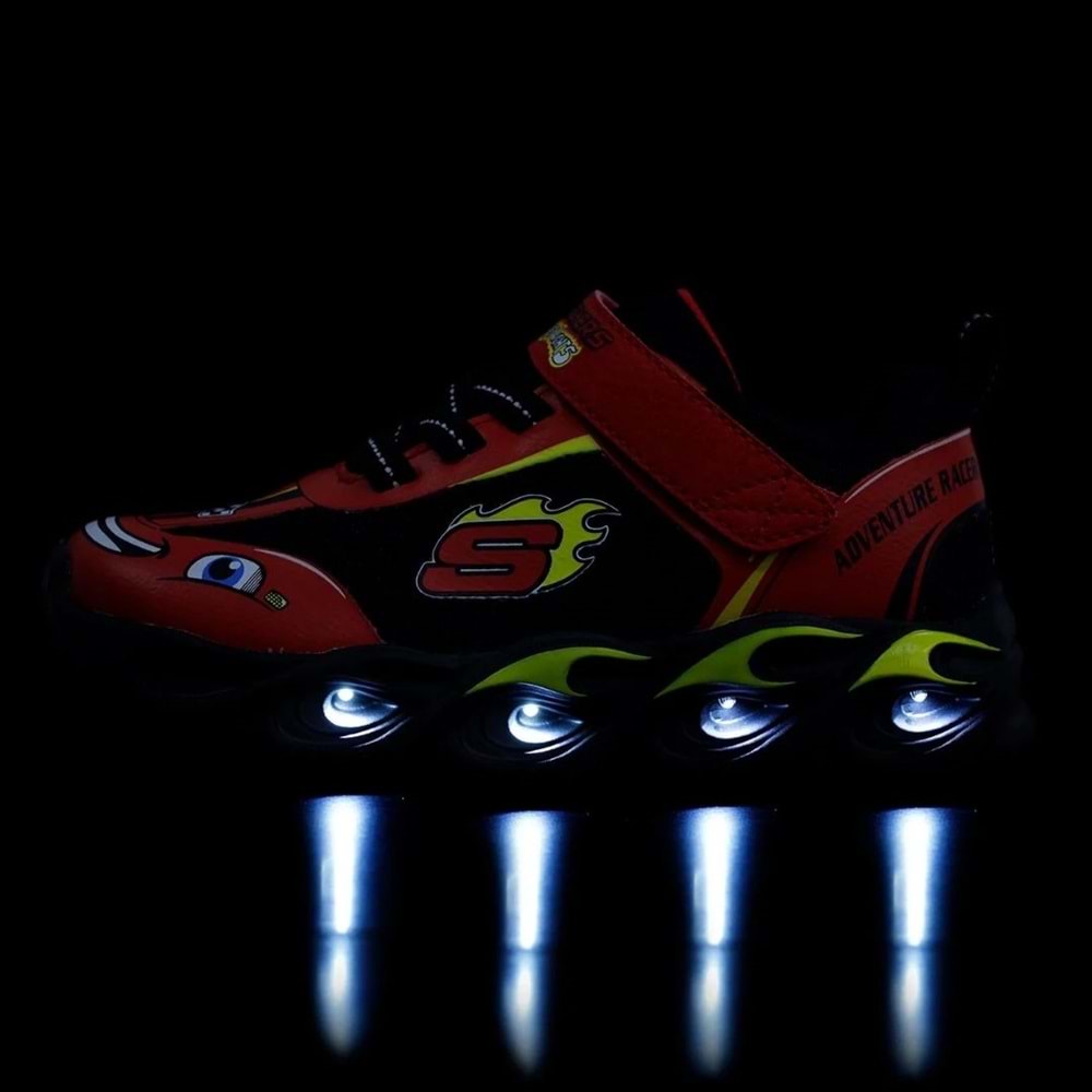 Skechers Thermo-flash - Wheel Buddies 402306N-RDBK Işıklı Ortopedik Çocuk Spor Ayakkabı