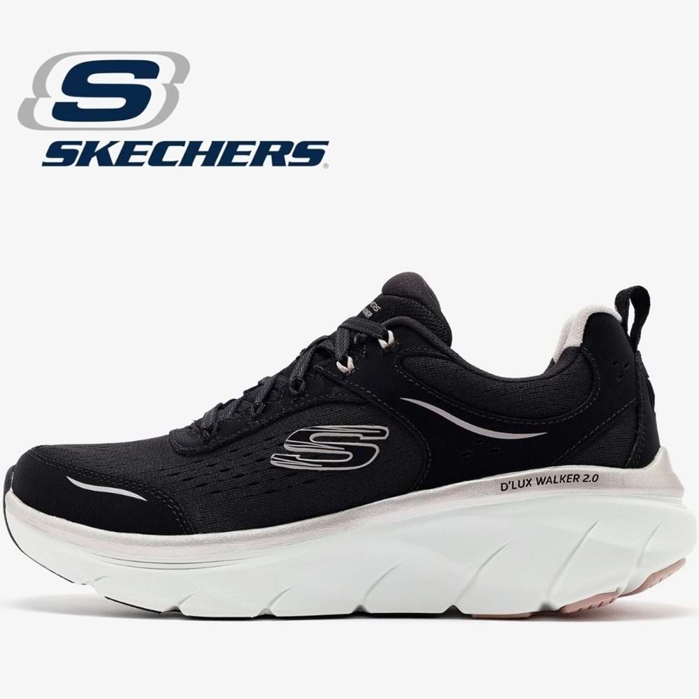 Skechers D'lux Walker 2.0 Gradient Glam 150103-BKRG Unisex Spor Ayakkabı
