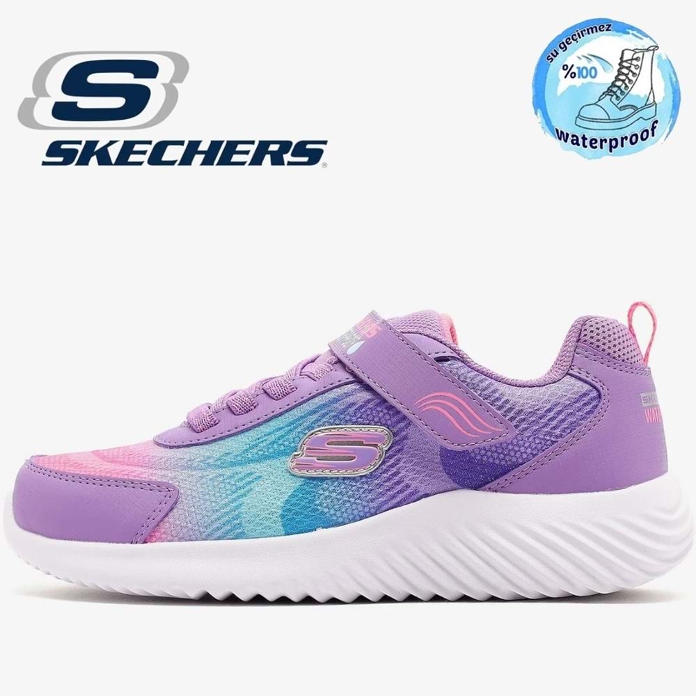 Skechers Bounder Hydra-Cool Waterproof 303452L-LVMT Ortopedik Çocuk Spor Ayakkabı