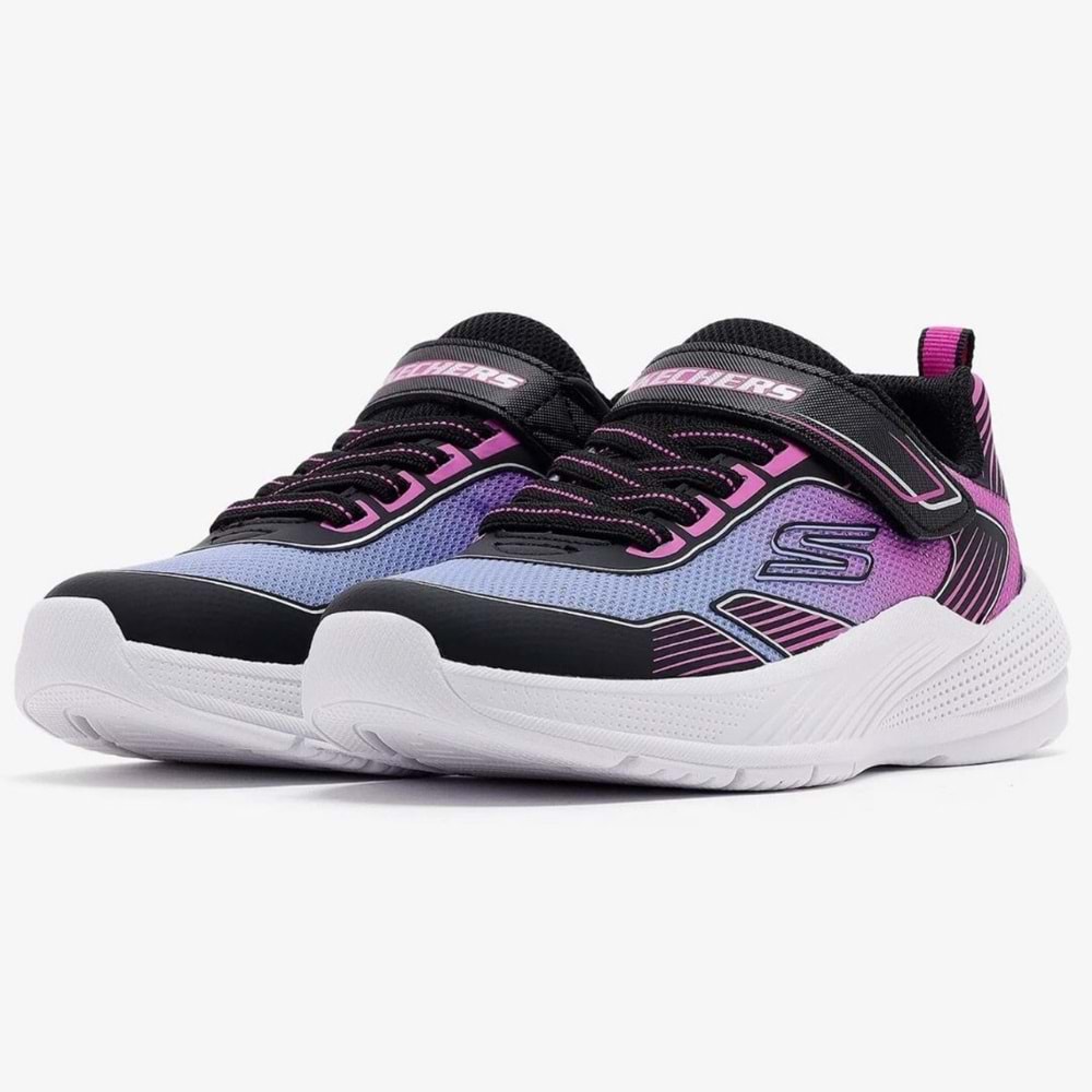 Skechers Microspec Advance Oasıs Poınt 303657L-BKMT Ortopedik Çocuk Spor Ayakkabı