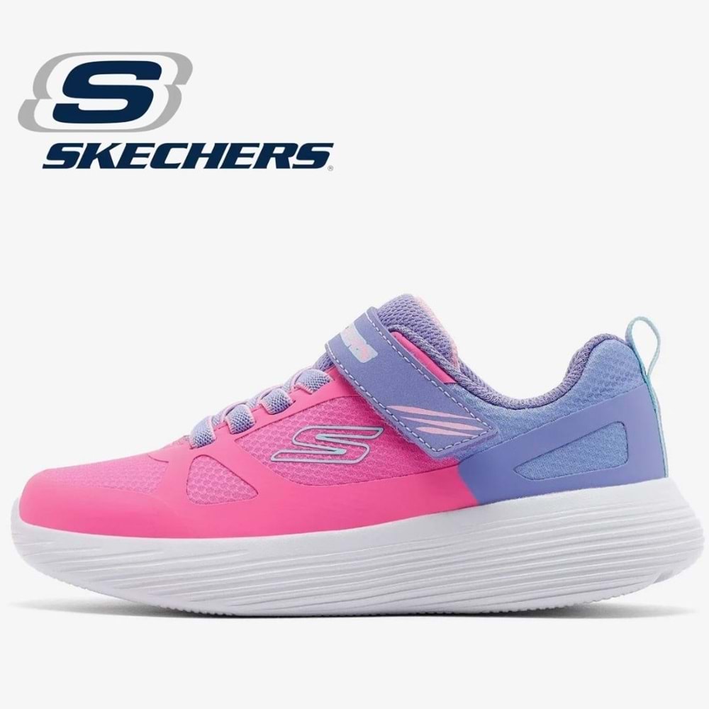 Skechers Go Run 400 V2 Trace Track 303852L-PKLV Ortopedik Çocuk Spor Ayakkabı