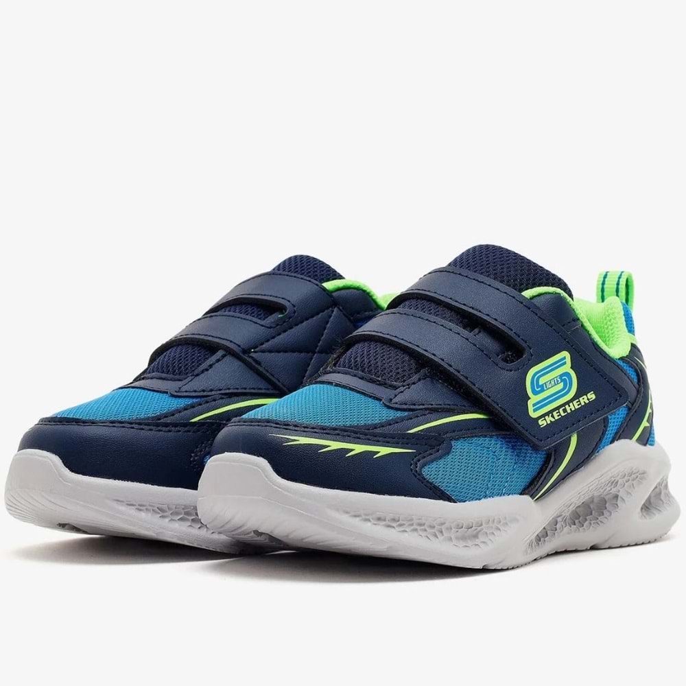 Skechers Meteor-lights 401498N-NVLM Işıklı Ortopedik Çocuk Spor Ayakkabı