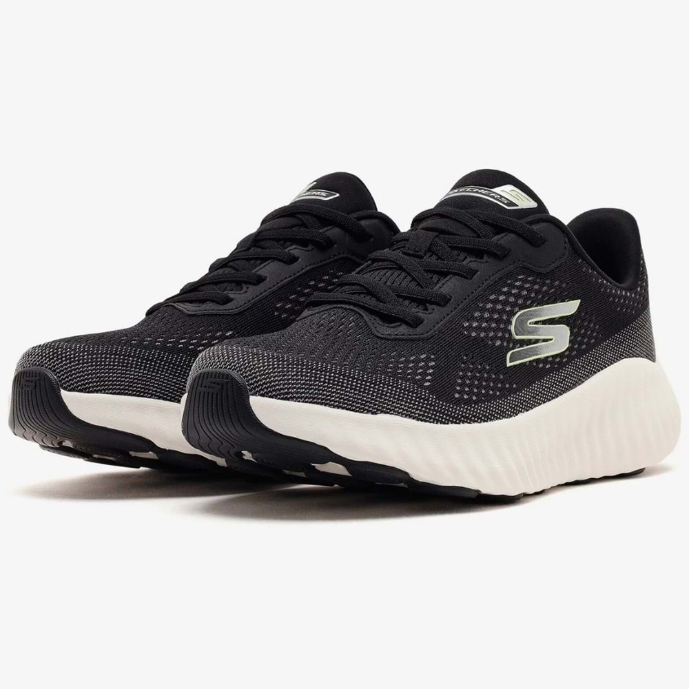 Skechers Go Run Now 129735-BKW Unisex Spor Ayakkabı