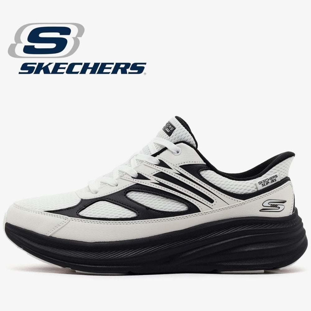 Skechers Bobs Skillz 118432-WBK Erkek Spor Ayakkabı