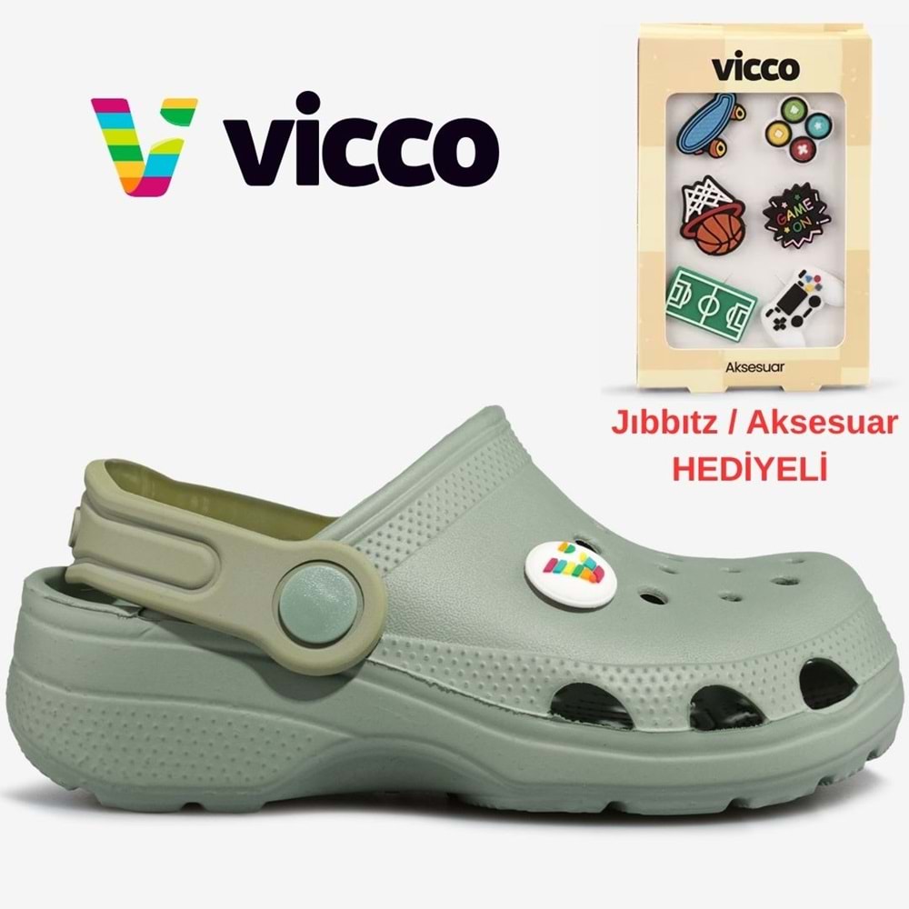 Vicco Didim Jıbbıtz Aksesuar Hediyeli Ortopedik Unisex Çocuk Terlik