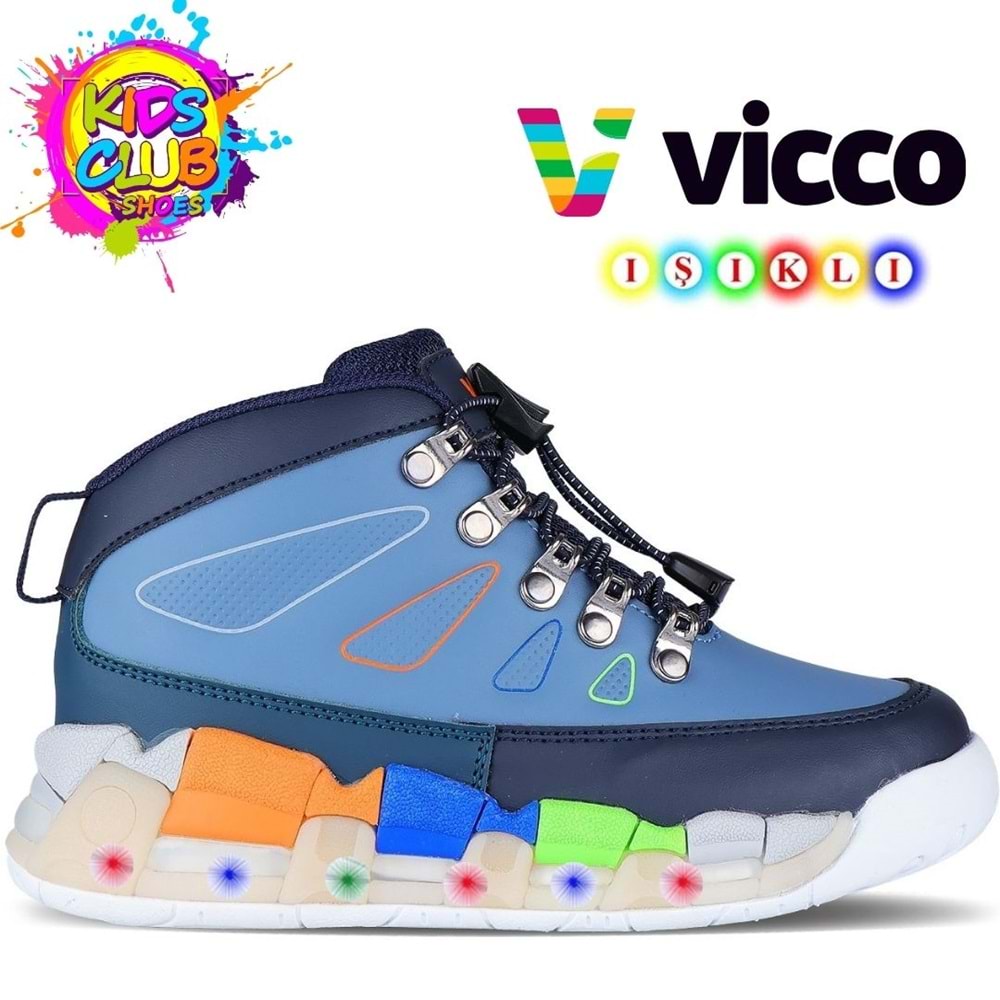 Vicco Ellen Phylon Kauçuk Taban Ortopedik Işıklı Çocuk Bot
