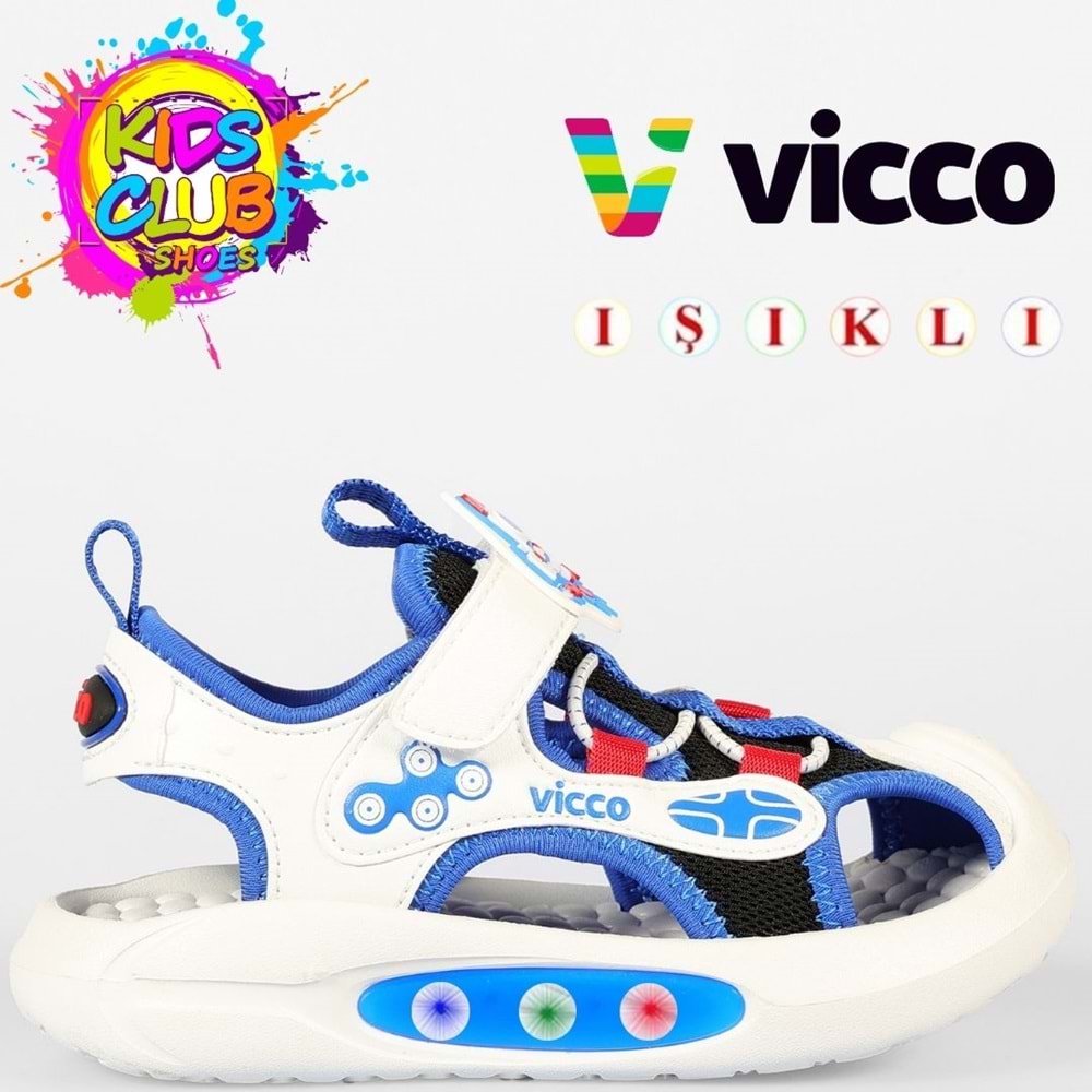 Vicco Rocket İlk Adım Bebek Ortopedik Işıklı Çocuk Spor Sandalet