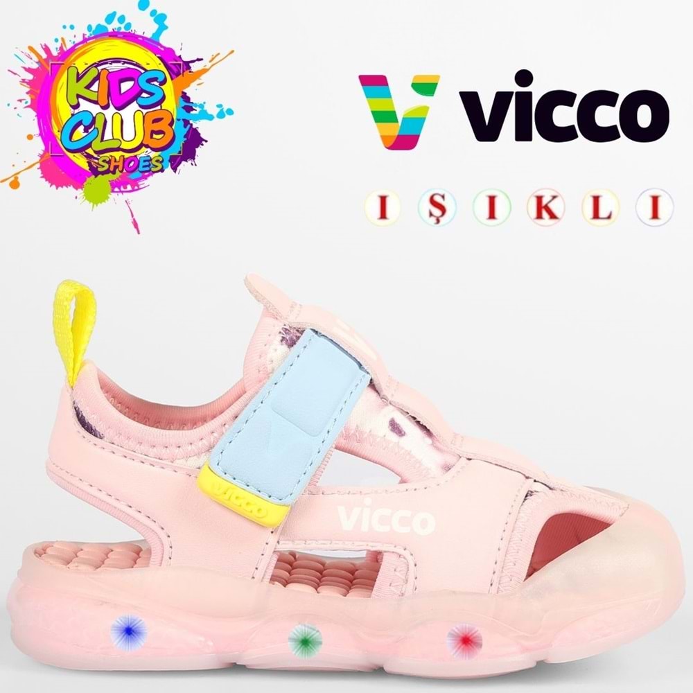 Vicco Live İlk Adım Bebek Ortopedik Işıklı Çocuk Spor Sandalet