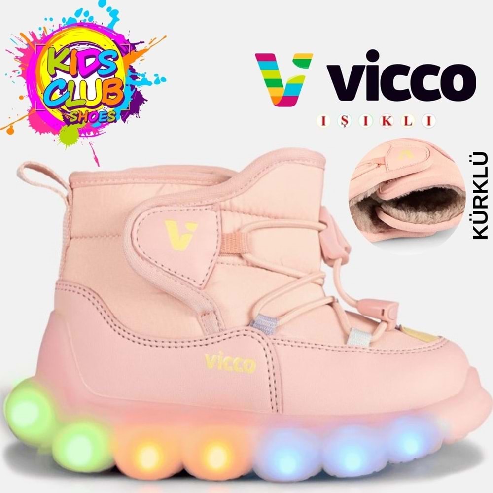 Vicco TaTu Phylon Kauçuk Işıklı Taban Kar Botu Ortopedik Çocuk Bot