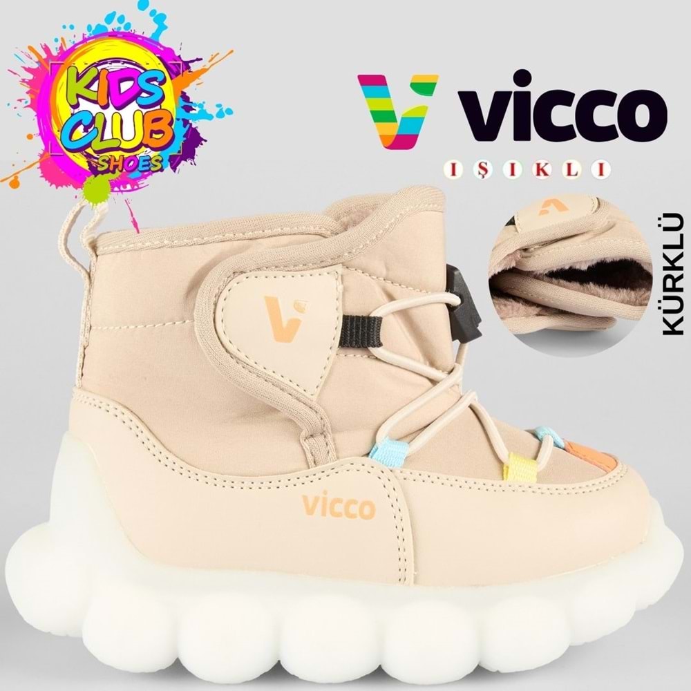 Vicco TaTu Phylon Kauçuk Işıklı Taban Kar Botu Ortopedik Çocuk Bot