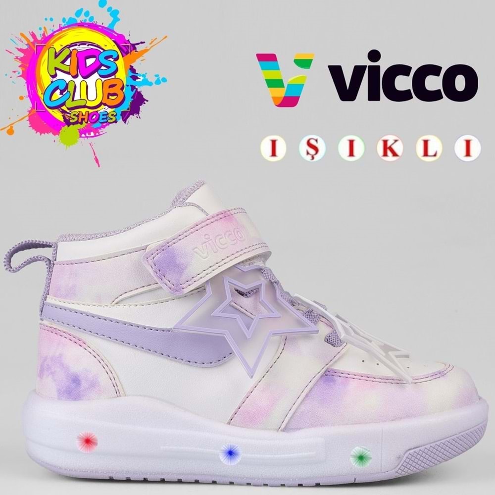 Vicco Yenni Phylon Kauçuk Taban Ortopedik Işıklı Çocuk Bot
