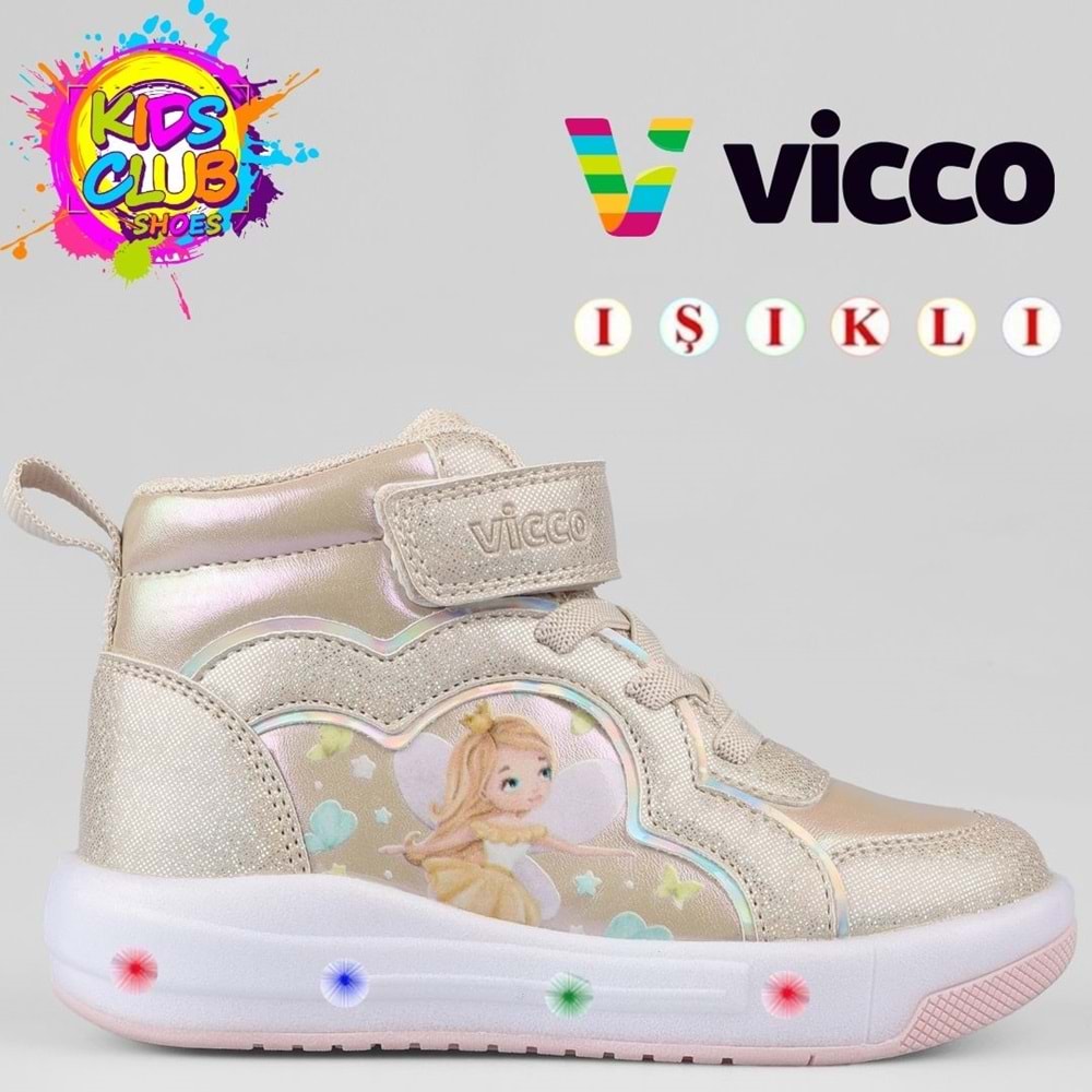 Vicco Klint Phylon Kauçuk Taban Ortopedik Işıklı Çocuk Bot