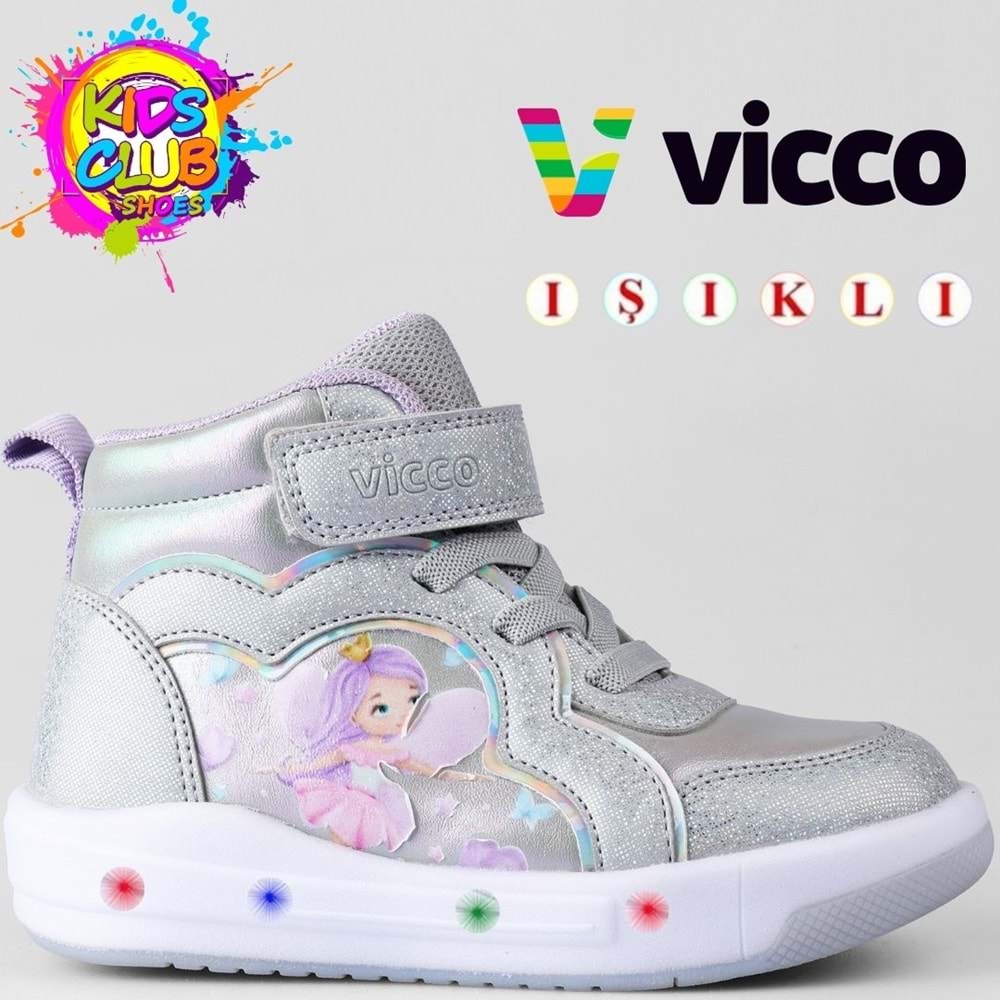 Vicco Klint Phylon Kauçuk Taban Ortopedik Işıklı Çocuk Bot