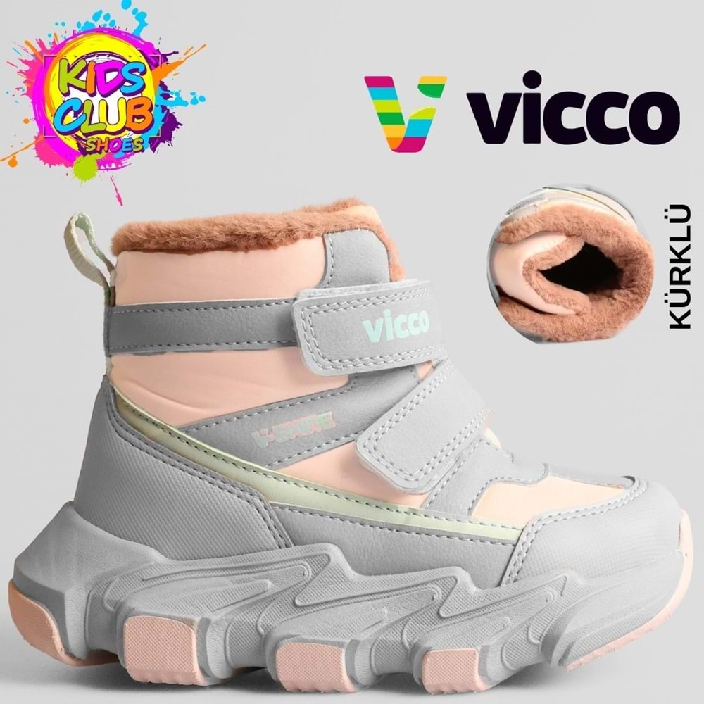 Vicco Fon Phylon Kauçuk Taban Ortopedik İçi Yünlü Çocuk Bot