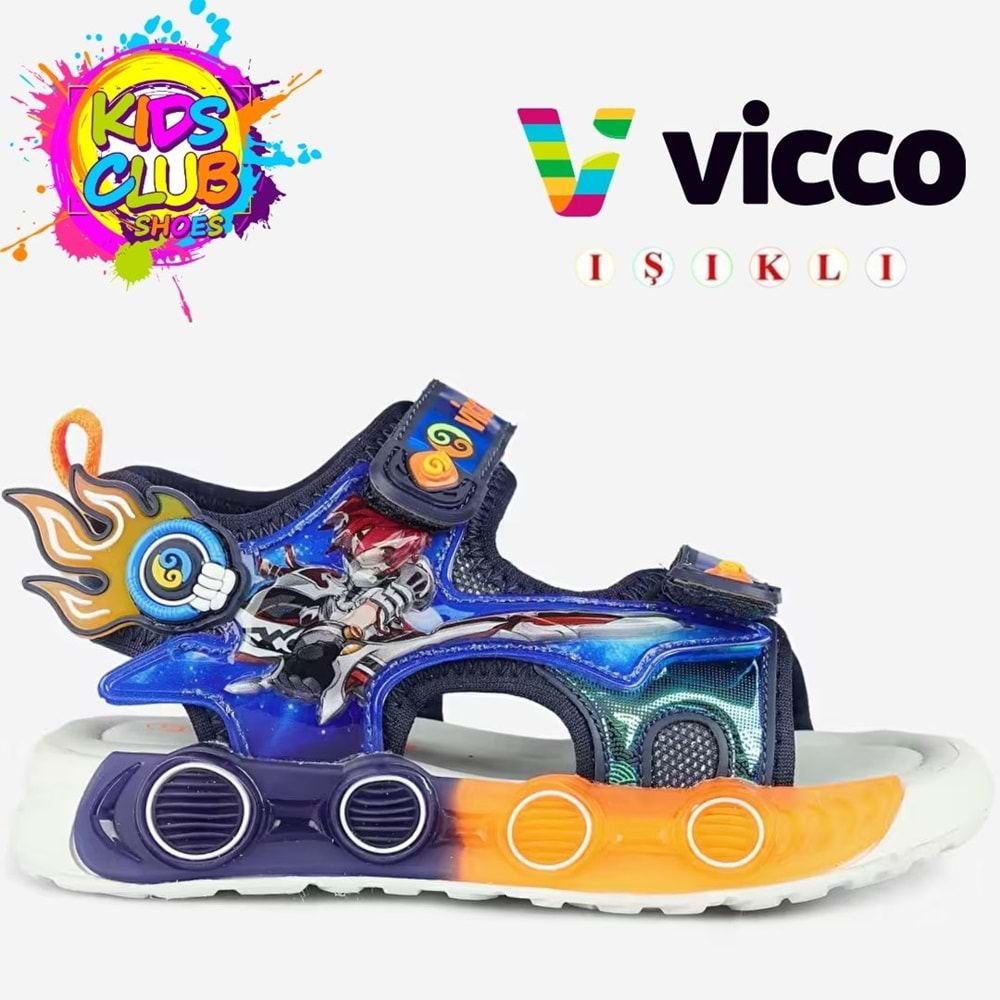 Vicco Kodi Işıklı Sandalet Ortopedik Çocuk Sandalet