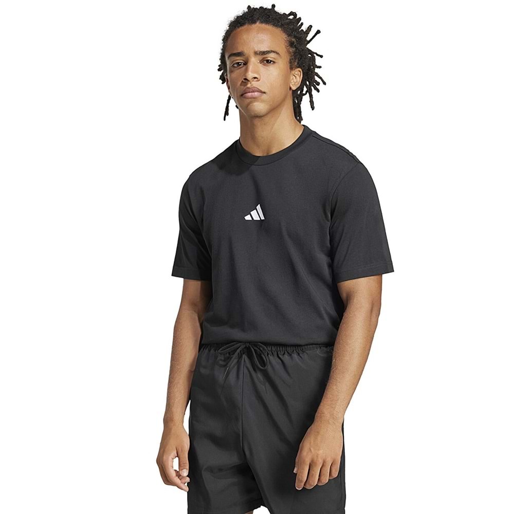 Adidas Essentials Small Logo Single Jersey JE9024 Kısa Kol Tişört Erkek T-Shirt