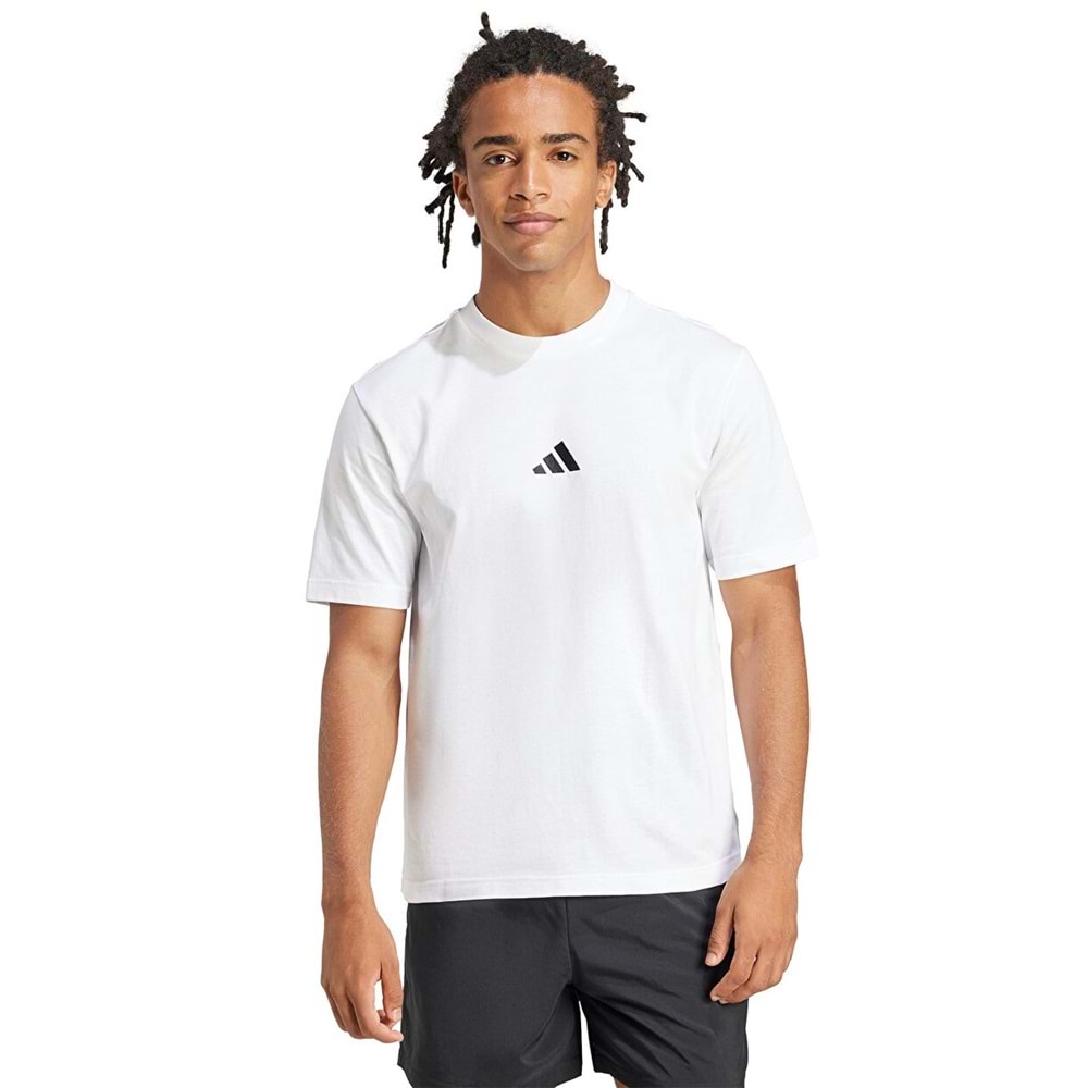 Adidas Essentials Small Logo Single Jersey JF1092 Kısa Kol Tişört Erkek T-Shirt
