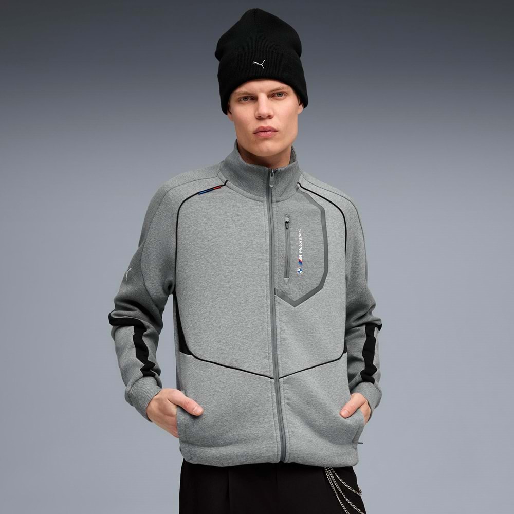Puma Bmw MMS Hoodie Fermuarlı Jacket 630616-03 Erkek Eşofman Üstü