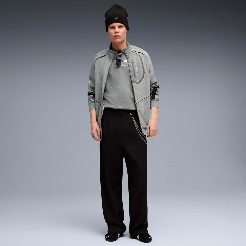 Puma Bmw MMS Hoodie Fermuarlı Jacket 630616-03 Erkek Eşofman Üstü