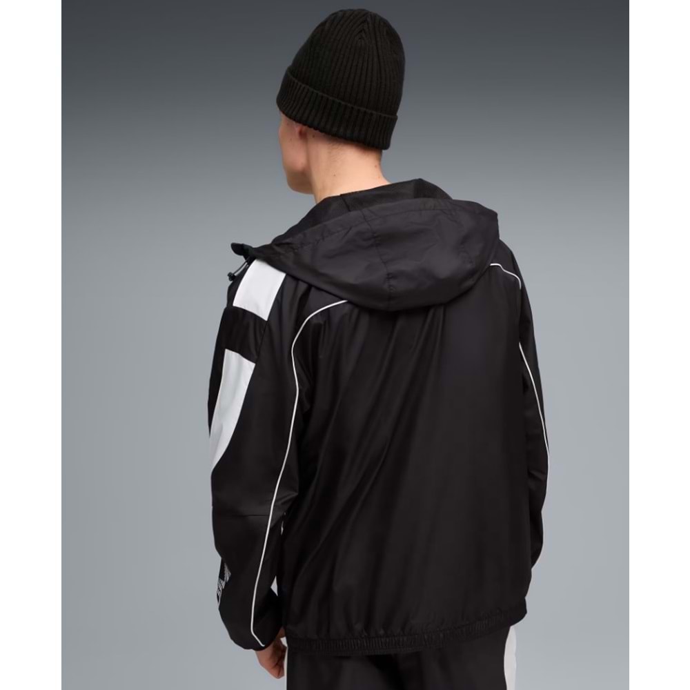 Puma BMW MMS MT7+ Wındbreaker 633172-01 Kapüşonlu Yağmurluk Eşofman Üstü Erkek Ceket